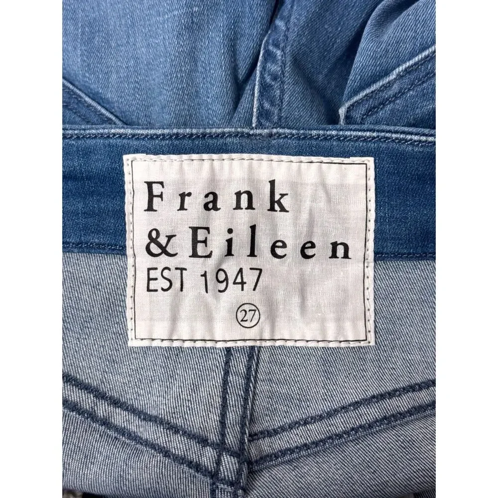 Frank & Eileen Jeans 27 Womens Ankle Slim Raw Hem Denim